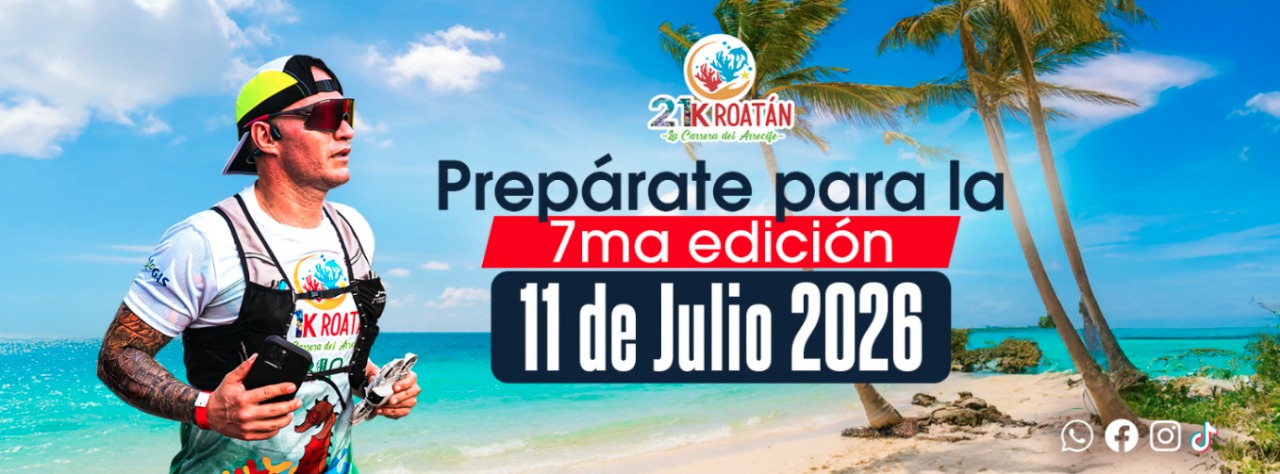 21K Roatan carrera del arrecife